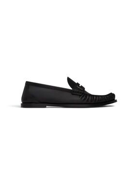 Saint Laurent Black Smooth Leather Penny Loafers Cassandre logo EU 37 | US 7 NWT
